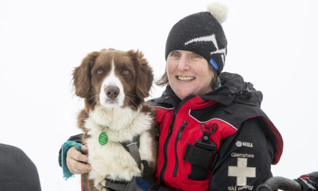 Glenshee's ski patrol dog Bodie - who belonged to Kate Hunter - has died aged 15