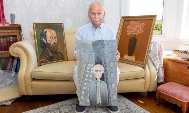 Bill Hoggan is selling some of his brother Jack Vettriano's earliest paintings. Image: Steve Brown/DC Thomson