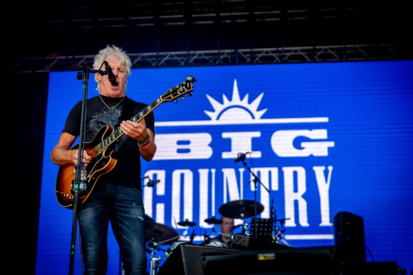 Dunfermline rock band Big Country belt out the hits at Discovery Festival in Dundee.