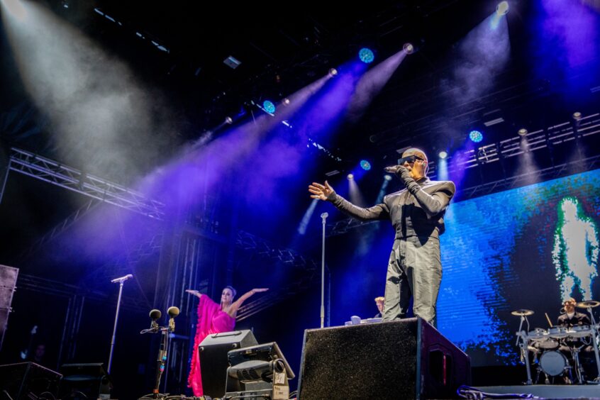 The Human League take to the stage for Dundee's Discovery Festival.