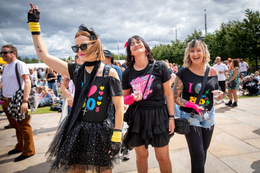 Fans at Discovery Festival are back in black.