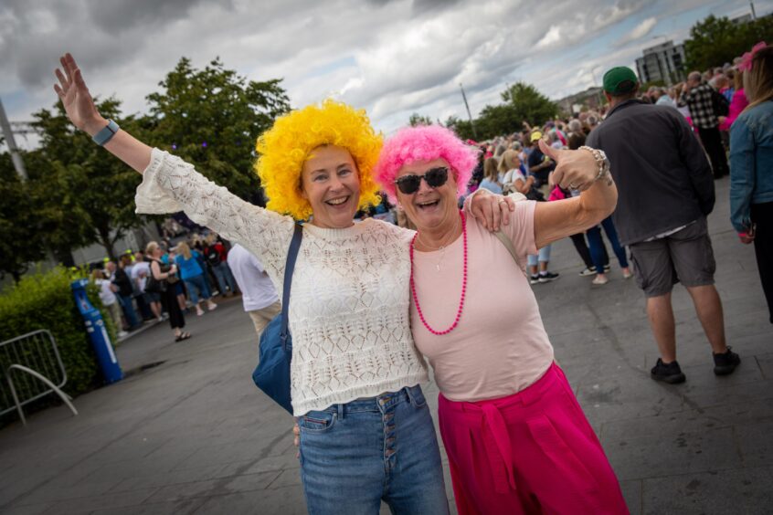 A pair of happy visitors at the Discovery Festival.