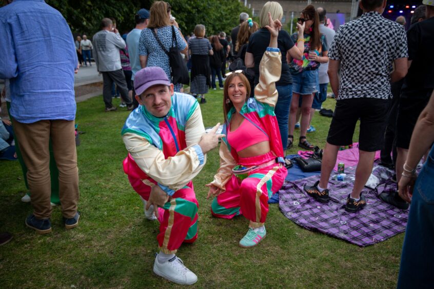 A Dundee couple enjoy the vibes at Dundee's Discovery Festival.