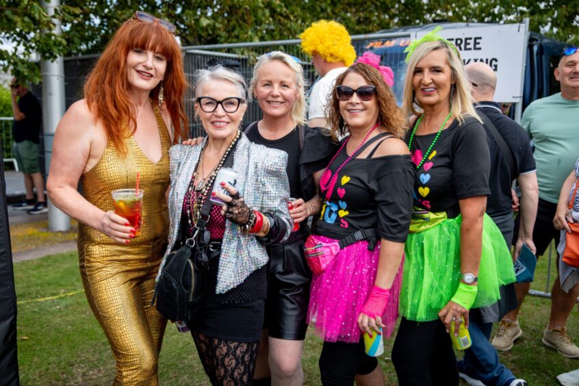 Fans from Dundee pose at the Discovery Festival.