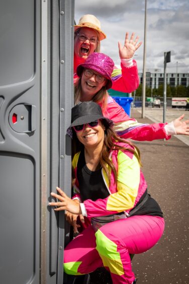 Ladies from Peebles enjoy the day at Dundee's Discovery Festival.