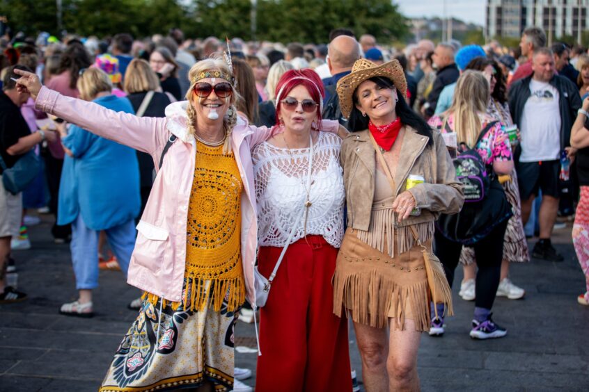 Happy attendees of the Discovery Festival, Dundee.