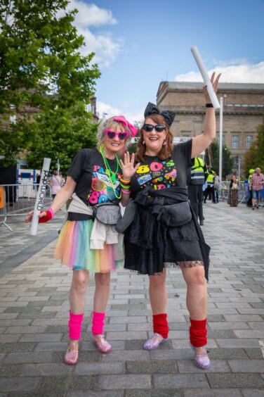 Two happy attendees of Dundee's Discovery Festival.