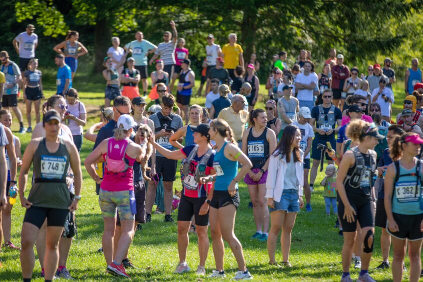 Hundreds took part in the race from Camperdown Park to Barnhill Rock Gardens.