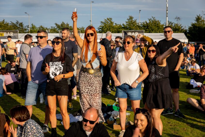 The crowd taking in the Discovery Music Festival in Dundee.