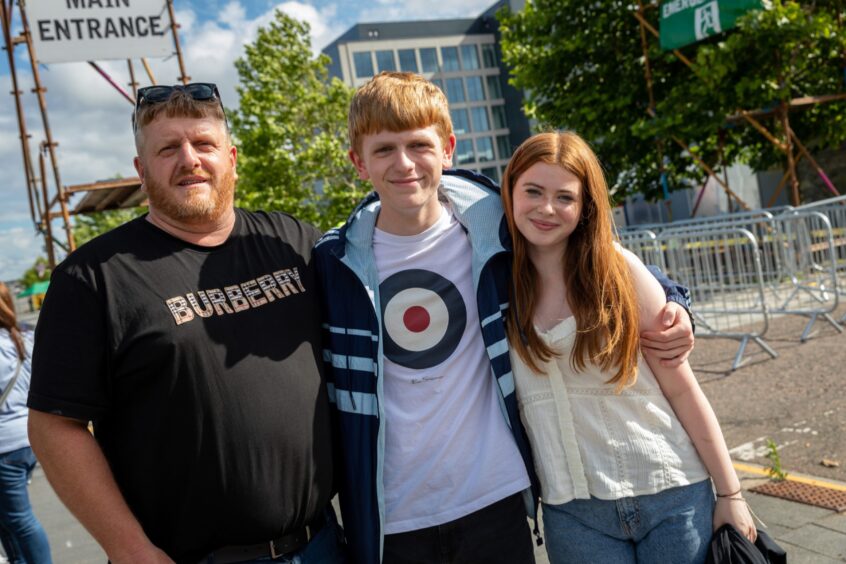A group of fans ready to see The Fratellis at the Discovery Music Festival.