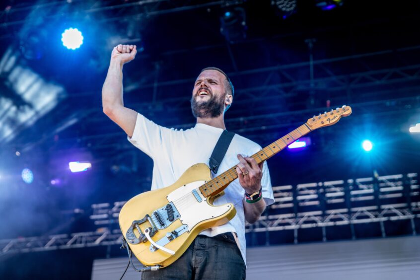 White Lies perform at Dundee Discovery Music Festival.