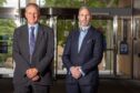 New interim Dundee University principal Nigel Seaton, left, and acting chair of court Ian Mair, right. Image: Steve Brown/DC Thomson.