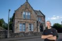 Owner Louis Dowley outside Over The Bridge in Bridge of Allan. Image: Steve Brown/DC Thomson