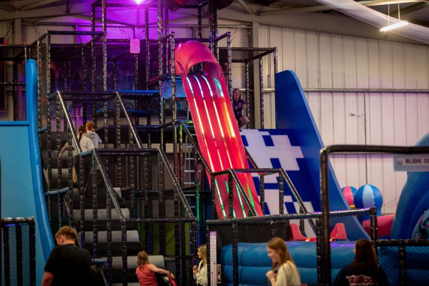 A slide at Funparx in Dundee.
