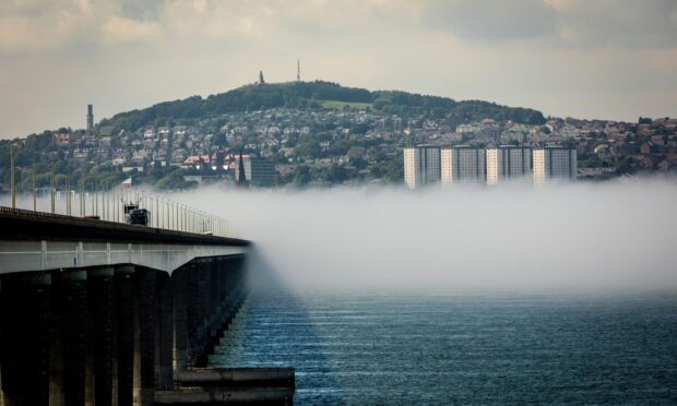 The Tay Road Bridge was closed for a short time.