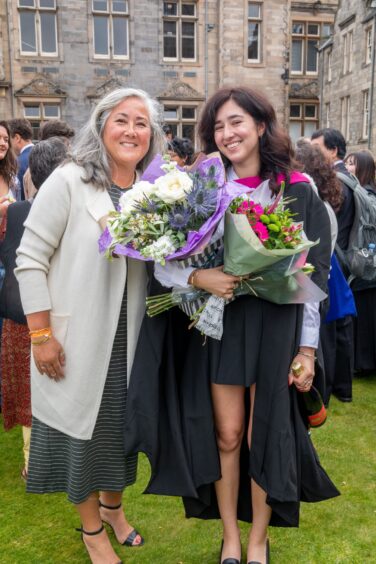 Emma Hughes from Virginia in the US with mum Anne.