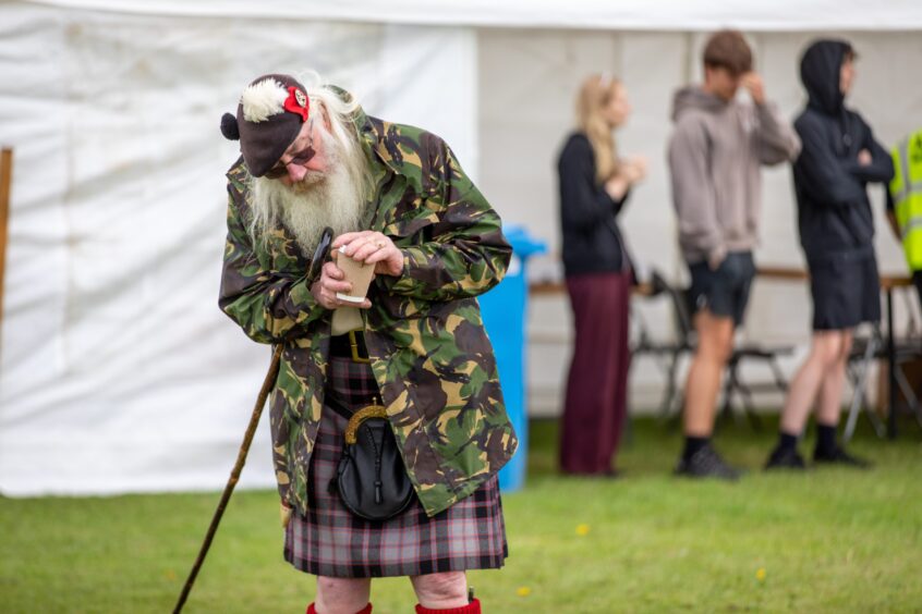 A visitor to St Andrews Highland Games.