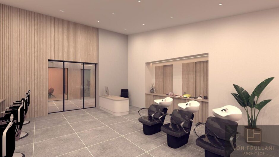 A 'rent a chair hair and beauty' unit.