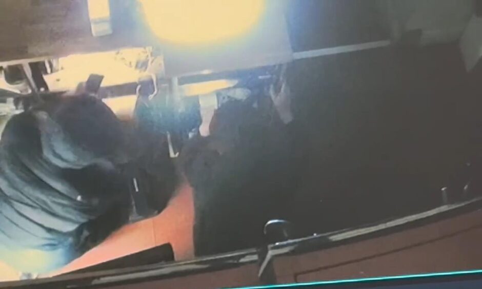 Three youths broke into the lunch spot.