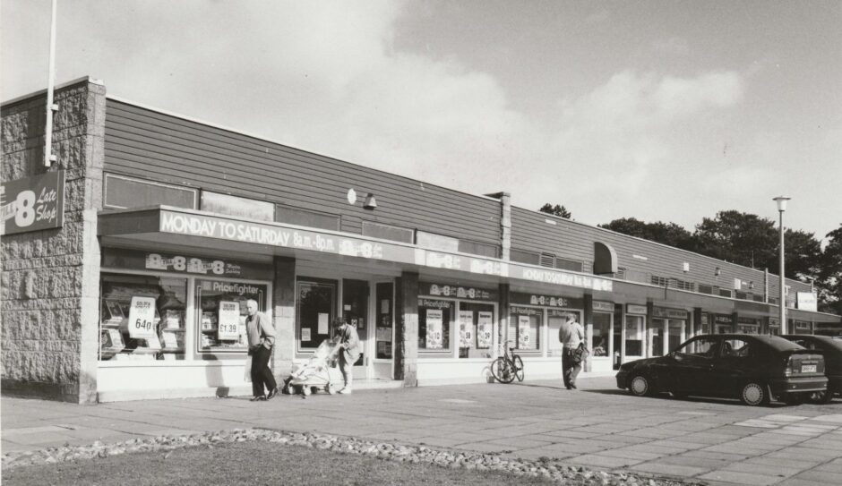 Timmergreens shops in Arbroath in 1990.