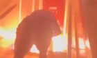 Footage of the fire on Watson Street has been shared online.