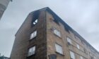 The burnt out top floor of the flat on Watson Street. Image: Lindsey Hamilton/DC Thomson