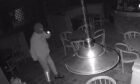 The break-in was captured on CCTV.