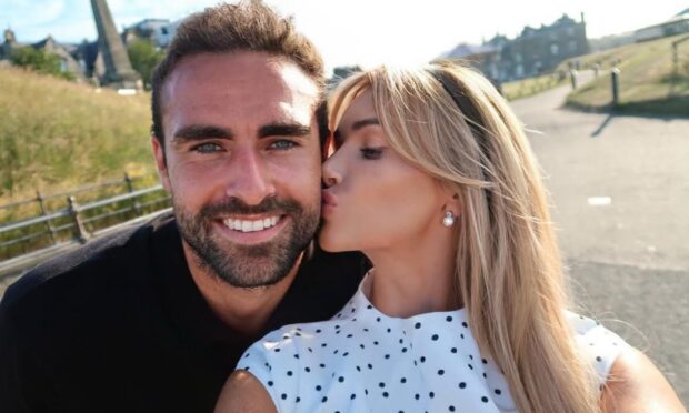 Clark Robertson and Laura Anderson celebrate anniversary in St Andrews