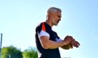 Jim Goodwin puts his side through their paces at the Stade Municipal in Differdange
