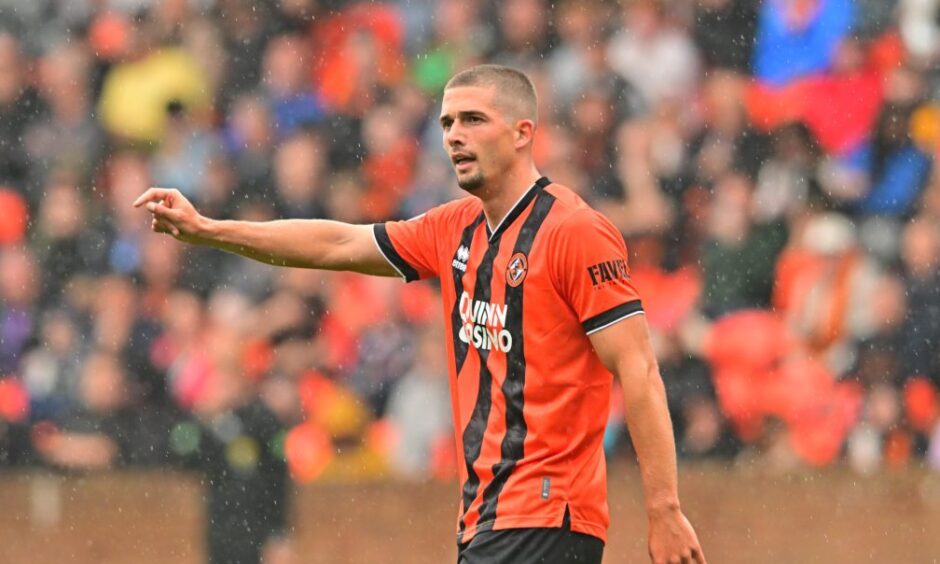 Max Watters, pictured, made his non-competitive United debut.