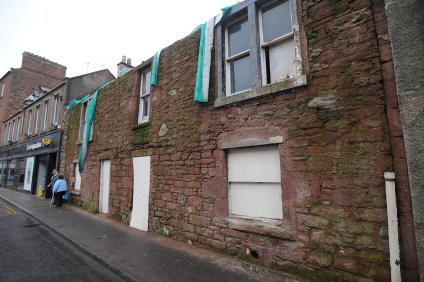 Hooks Hotel in Kirriemuir was subject to council action.
