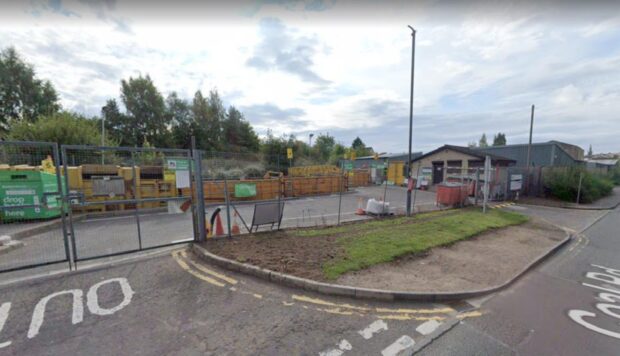 Cupar Recycling Centre.