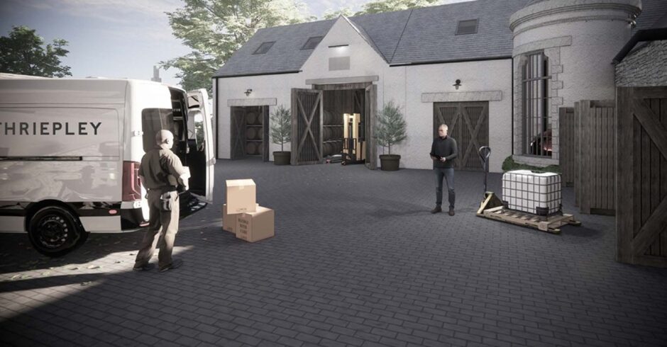 Malt whisky distillery planning application for Thriepley House in Angus.