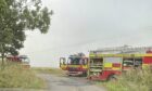 Scottish Fire and Rescue Service at a blaze at Hill of Tarvit.
