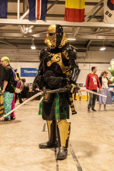 A gold and black stormtrooper.
