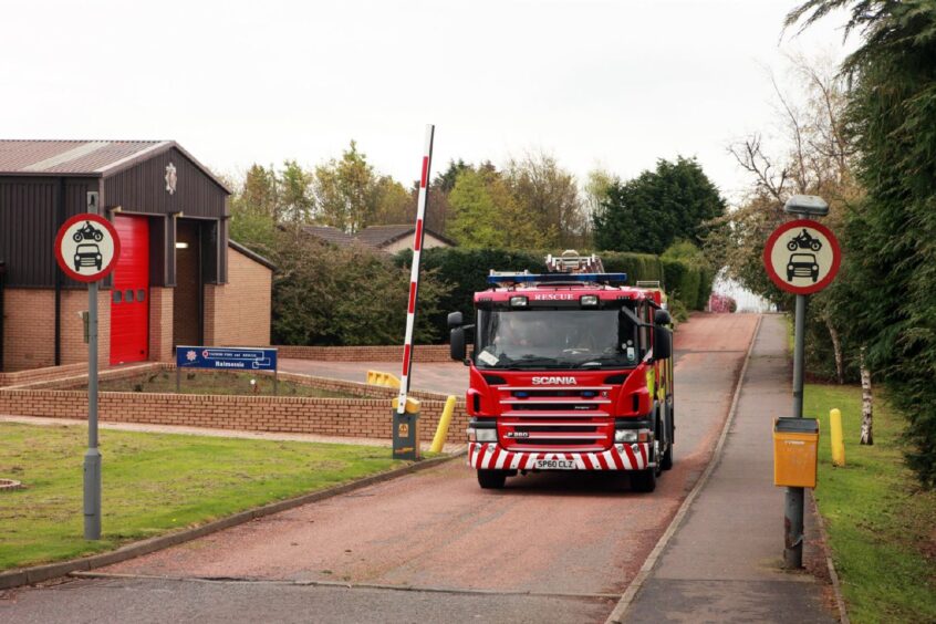 Balmossie fire station in Broughty Ferry, Dundee. 