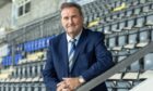 New St Johnstone director, Andrew Litster, in the main stand at McDiarmid Park.