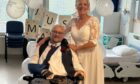 Roddy and Polly McDonald after their wedding at Ninewells Hospital. Image: NHS Tayside