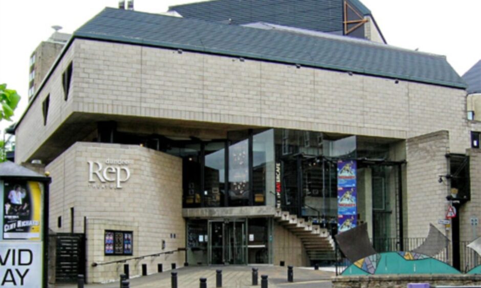 Exterior view of the Dundee Rep Theatre for What's On in Dundee in August.