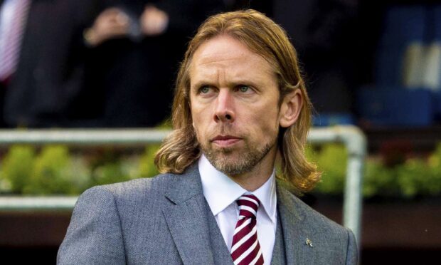 Austin MacPhee in 2019 when he was Hearts manager. Image: Ross MacDonald/SNS Group