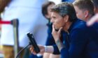 Simo Valakari deep in thought in the St Johnstone dugout.