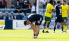 Fin Robertson at full-time after Dundee lost their opening match of the season. Image: Mark Scates/SNS