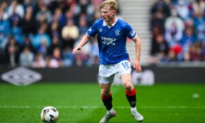 Lyall Cameron lined up against his old side. Image: Rob Casey/SNS