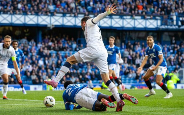 A late Rangers penalty denied Dundee a famous win on Saturday. Image: Alan Harvey/SNS