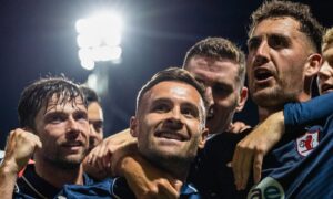 Barry Robson reacts to Raith Rovers’ stirring Fife derby triumph over Dunfermline