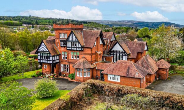 The striking Tudor mansion was built in the 19th century. Image: Clyde Property