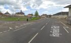 Hayfield Road, Kirkcaldy, where the minibus crashed following the chase.