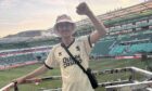 Daniel Glen's unfortunate slip was caught on camera
