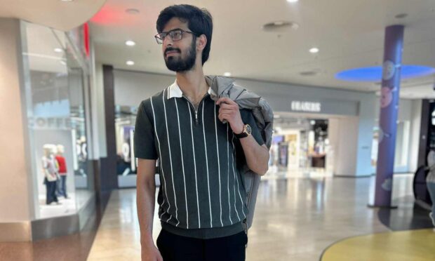 Abdul Rehman Javed is one of several stylish shoppers we spotted in The Overgate. Image: Poppy Watson/DC Thomson