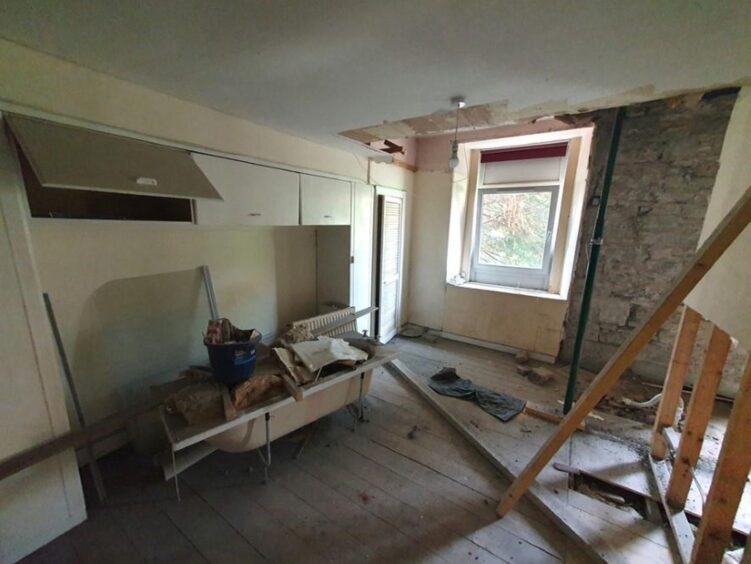The flat needs a lot of work.